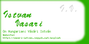 istvan vasari business card